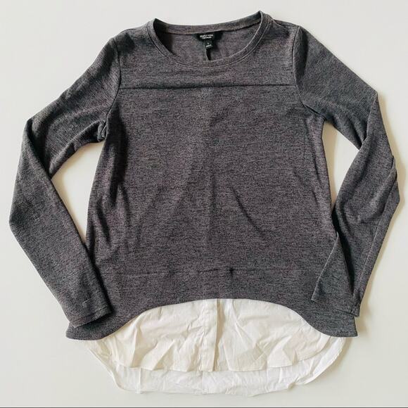 Simply Vera Wang | @ Layered Sweater Button Down - Picture 1 of 11